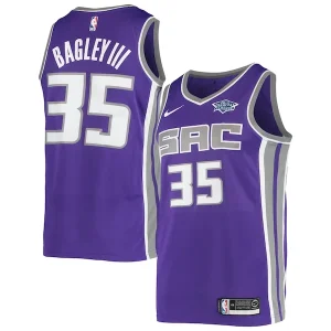 Fascinante Marvin Bagley III Sacramento Kings Nike Swingman Team Player Jersey Icon Edition Purple per i Fan Veri