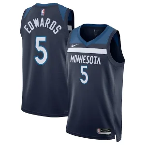 Trendy Prestigioso Anthony Edwards Minnesota Timberwolves Nike Unisex Swingman Replica Jersey Icon Edition Navy per i Fan Veri
