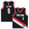 Gorgeous Damian Lillard Portland Trail Blazers Nike Preschool Swingman Player Jersey Icon Edition Black per i Fan Veri