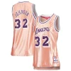 Comodo Classico Sofisticato Magic Johnson Los Angeles Lakers Women's 75th Anniversary Rose Gold 1984 Swingman Jersey Pink per i Fan Veri