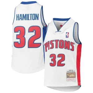 Fantastico Richard Hamilton Detroit Pistons Youth 2003/04 Hardwood Classics Swingman Jersey White per i Fan Veri