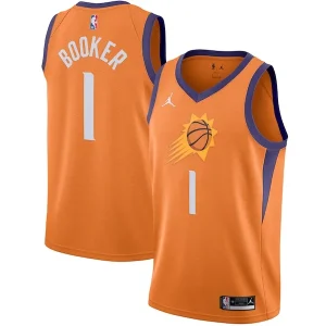Ottimo Devin Booker Phoenix Suns Jordan Brand 2020/21 Swingman Jersey Statement Edition Orange per i Fan Veri