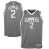 Eccezionale Bellissimo Delizioso Kawhi Leonard LA Clippers Nike Youth 2020/21 Swingman Player Jersey Gray Earned Edition per i Fan Veri