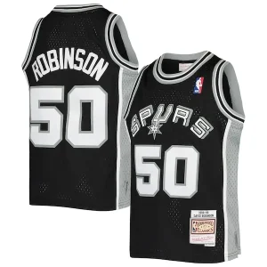 Pratico Accattivante David Robinson San Antonio Spurs Youth 1998/99 Hardwood Classics Swingman Jersey Black per i Fan Veri