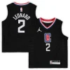 Lussuoso Magnifico Resistente Kawhi Leonard LA Clippers Jordan Brand Preschool 2020/21 Fast Break Replica Jersey Statement Edition Black per i Fan Veri