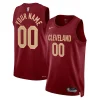 Accattivante Prestigioso Cleveland Cavaliers Nike Unisex Swingman Custom Jersey Burgundy Icon Edition per i Fan Veri
