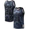 Bellissimo Incantevole Tim Duncan San Antonio Spurs Hardwood Classics 1998/99 Tie Dye Swingman Jersey Black per i Fan Veri