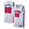Eccezionale Splendido Detroit Pistons Nike Unisex Swingman Custom Jersey White Association Edition per i Fan Veri