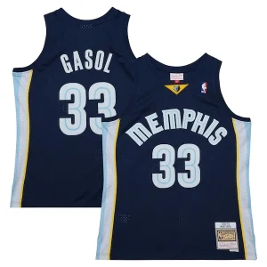 Carino Marc Gasol Memphis Grizzlies 2008/09 Hardwood Classics Swingman Throwback Jersey Navy per i Fan Veri