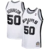 Cool David Robinson San Antonio Spurs 1998/99 Hardwood Classics Swingman Jersey White per i Fan Veri