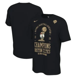 Gorgeous Resistente Boston Celtics Nike 18 Time NBA Finals Champions Locker Room T Shirt Black per i Fan Veri