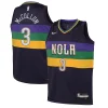 Ottimo Duraturo Magnifico CJ McCollum New Orleans Pelicans Nike Youth Swingman Jersey City Edition Purple per i Fan Veri