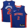 Magnifico Prestigioso Cade Cunningham Detroit Pistons Nike Toddler Swingman Player Jersey Icon Edition Blue per i Fan Veri