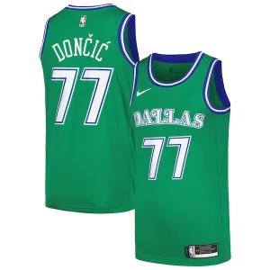 Incantevole Gorgeous Fantastico Luka Dončić Dallas Mavericks Nike Swingman Player Jersey Classic Edition Green per i Fan Veri