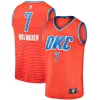 Delizioso Resistente Gorgeous Chet Holmgren Oklahoma City Thunder Fast Break Replica Player Jersey Statement Edition Orange per i Fan Veri