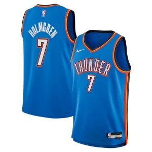 Trendy Chet Holmgren Oklahoma City Thunder Nike Youth Swingman Jersey Icon Edition Blue per i Fan Veri