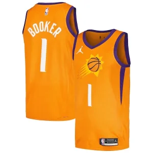Lussuoso Robusto Devin Booker Phoenix Suns Jordan Brand Swingman Player Jersey Statement Edition Orange per i Fan Veri