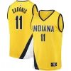 Fantastico Stupendo Incantevole Domantas Sabonis Indiana Pacers Fast Break Replica Jersey Statement Edition Gold per i Fan Veri