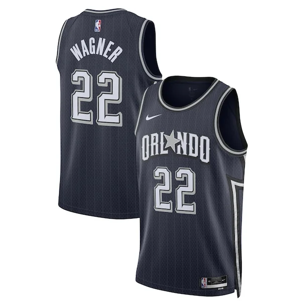 Pratico Splendido Franz Wagner Orlando Magic Nike Unisex 2023/24 Swingman Jersey Navy City Edition per i Fan Veri