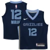 Lussuoso Moderno Ja Morant Memphis Grizzlies Nike Preschool Swingman Player Jersey Icon Edition Navy per i Fan Veri
