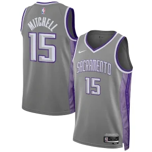 Ottimo Raffinato Davion Mitchell Sacramento Kings Nike Unisex 2022/23 Swingman Jersey City Edition Anthracite per i Fan Veri