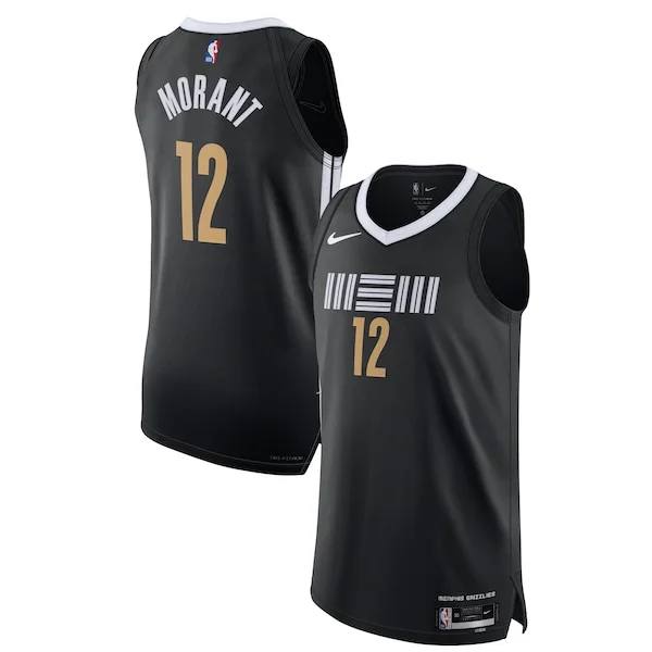 Splendido Fascinante Accattivante Nike Ja Morant Memphis Grizzlies Authentic Jersey City Edition Black per i Fan Veri