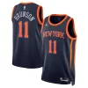 Fantastico Elegante Fascinante Jalen Brunson New York Knicks Jordan Brand Unisex Swingman Player Jersey Statement Edition Navy per i Fan Veri
