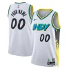 Splendido Comodo Duraturo Indiana Pacers Nike Unisex 2024/25 Custom Swingman Jersey City Edition White per i Fan Veri