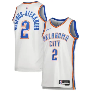 Ottimo Shai Gilgeous Alexander Oklahoma City Thunder Nike Unisex Swingman Jersey Association Edition White per i Fan Veri