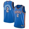 Carino Shai Gilgeous Alexander Oklahoma City Thunder Nike Youth Swingman Jersey Icon Edition Blue per i Fan Veri