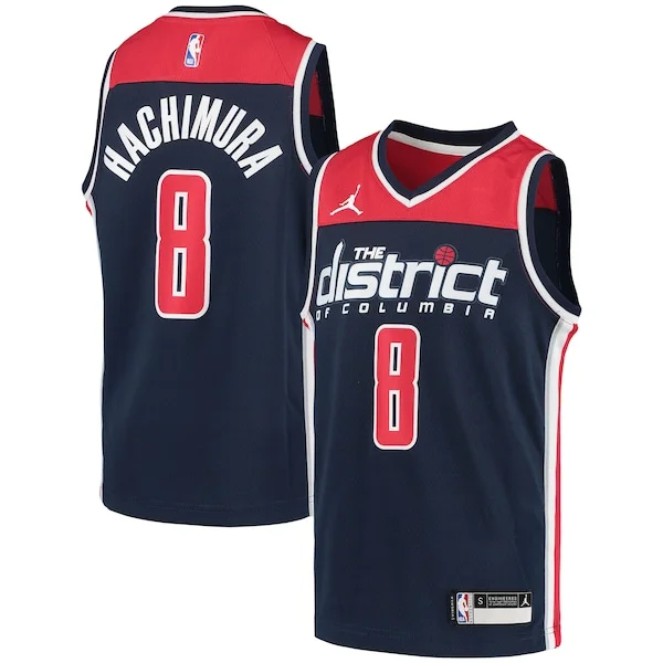 Trendy Splendido Rui Hachimura Washington Wizards Jordan Brand Youth 2020/21 Swingman Player Jersey Statement Edition Navy per i Fan Veri