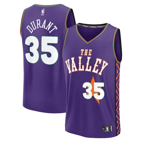 Splendido Duraturo Kevin Durant Phoenix Suns Youth 2024/25 Fast Break Player Jersey City Edition Purple per i Fan Veri