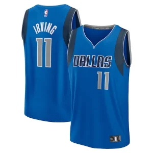 Incantevole Magnifico Eccezionale Kyrie Irving Dallas Mavericks Youth Fast Break Replica Player Jersey Icon Edition Blue per i Fan Veri