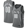 Incantevole Duraturo Eccezionale Brooklyn Nets Jordan Brand Swingman Custom Jersey Statement Edition Gray per i Fan Veri