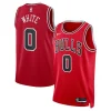 Gorgeous Meraviglioso Lussuoso Coby White Chicago Bulls Nike Unisex Swingman Jersey Icon Edition Red per i Fan Veri
