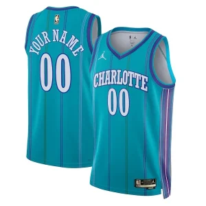 Versatile Bellissimo Classico Charlotte Hornets Jordan Brand Unisex 2023/24 Custom Swingman Jersey Classic Edition Teal per i Fan Veri