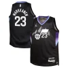 Incantevole Ottimo Lauri Markkanen Utah Jazz Jordan Brand Youth Swingman Jersey Statement Edition Black per i Fan Veri