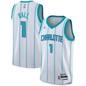 Robusto LaMelo Ball Charlotte Hornets Nike Youth Swingman Jersey Association Edition White per i Fan Veri