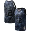 Ottimo Meraviglioso Incantevole Karl Malone Utah Jazz Hardwood Classics 1991/92 Tie Dye Swingman Jersey Black per i Fan Veri