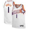 Raffinato Devin Booker Phoenix Suns Nike Youth Swingman Jersey Association Edition White per i Fan Veri