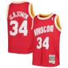 Duraturo Lussuoso Magnifico Hakeem Olajuwon Houston Rockets Youth Swingman Throwback Jersey Red per i Fan Veri