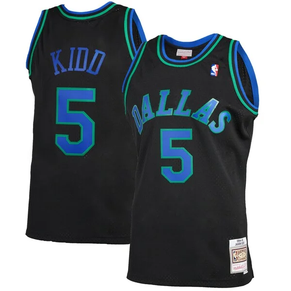 Duraturo Robusto Sofisticato Jason Kidd Dallas Mavericks 1994/95 Hardwood Classics Reload 2.0 Swingman Jersey Black per i Fan Veri