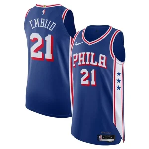 Comodo Pratico Fascinante Joel Embiid Philadelphia 76ers Nike Authentic Jersey Association Edition Royal per i Fan Veri