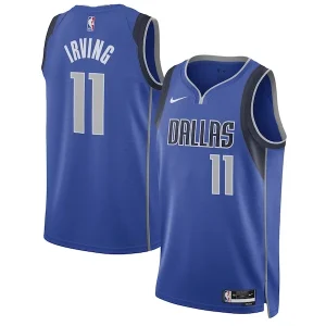 Prestigioso Incantevole Kyrie Irving Dallas Mavericks Nike Unisex Swingman Jersey Icon Edition Blue per i Fan Veri