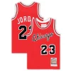 Cool Michael Jordan Chicago Bulls Toddler Hardwood Classics 1984/85 Authentic Swingman Jersey Red per i Fan Veri