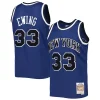 Stupendo Duraturo Patrick Ewing New York Knicks 1997/98 Hardwood Classics Off Court Swingman Jersey Blue per i Fan Veri