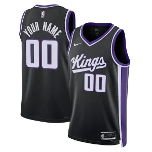 Delizioso Fascinante Sacramento Kings Nike Unisex Swingman Custom Jersey Icon Edition Black per i Fan Veri