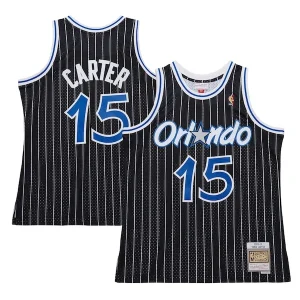 Magnifico Splendido Accattivante Vince Carter Orlando Magic 2009/10 Hardwood Classics Swingman Jersey Black per i Fan Veri