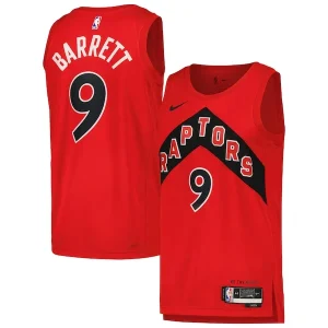 Trendy RJ Barrett Toronto Raptors Nike Unisex Swingman Player Jersey Icon Edition Red per i Fan Veri