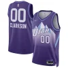 Raffinato Jordan Clarkson Utah Jazz Nike Unisex 2024/25 Swingman Player Jersey City Edition Purple per i Fan Veri